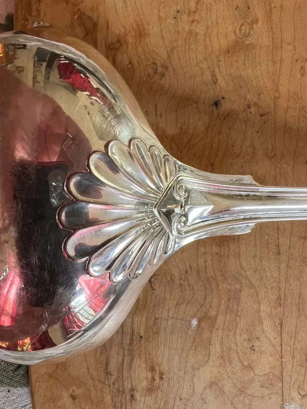 F. B. Rogers Kings Pattern Silverplate Double Spout Punch or Soup Ladle